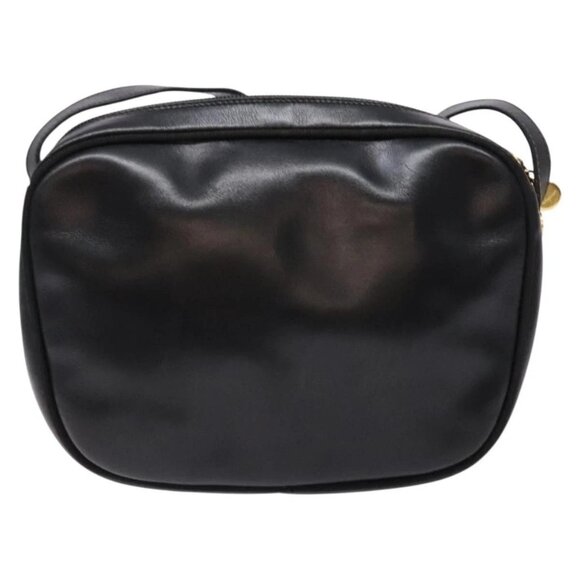 Salvatore Ferragamo Vala Shoulder Bag Leather Black Gold Auth BA5416 - Picture 2 of 16